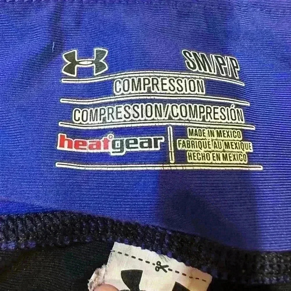 Under Armour HeatGear Compression Color Block Capri Leggings Size Small - Picture 3 of 3